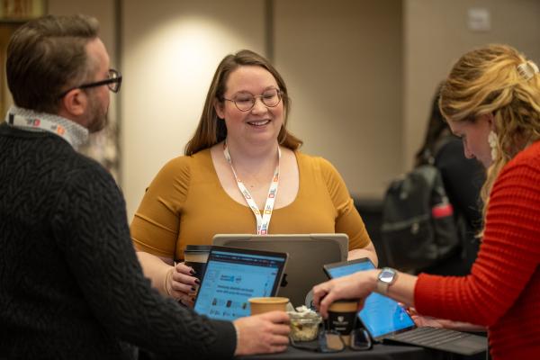 Dr. Trey Conatser,  Dr. Shawna Felkins, and Dr. Jennifer Osterhage at the 2025 Student Success Summit US